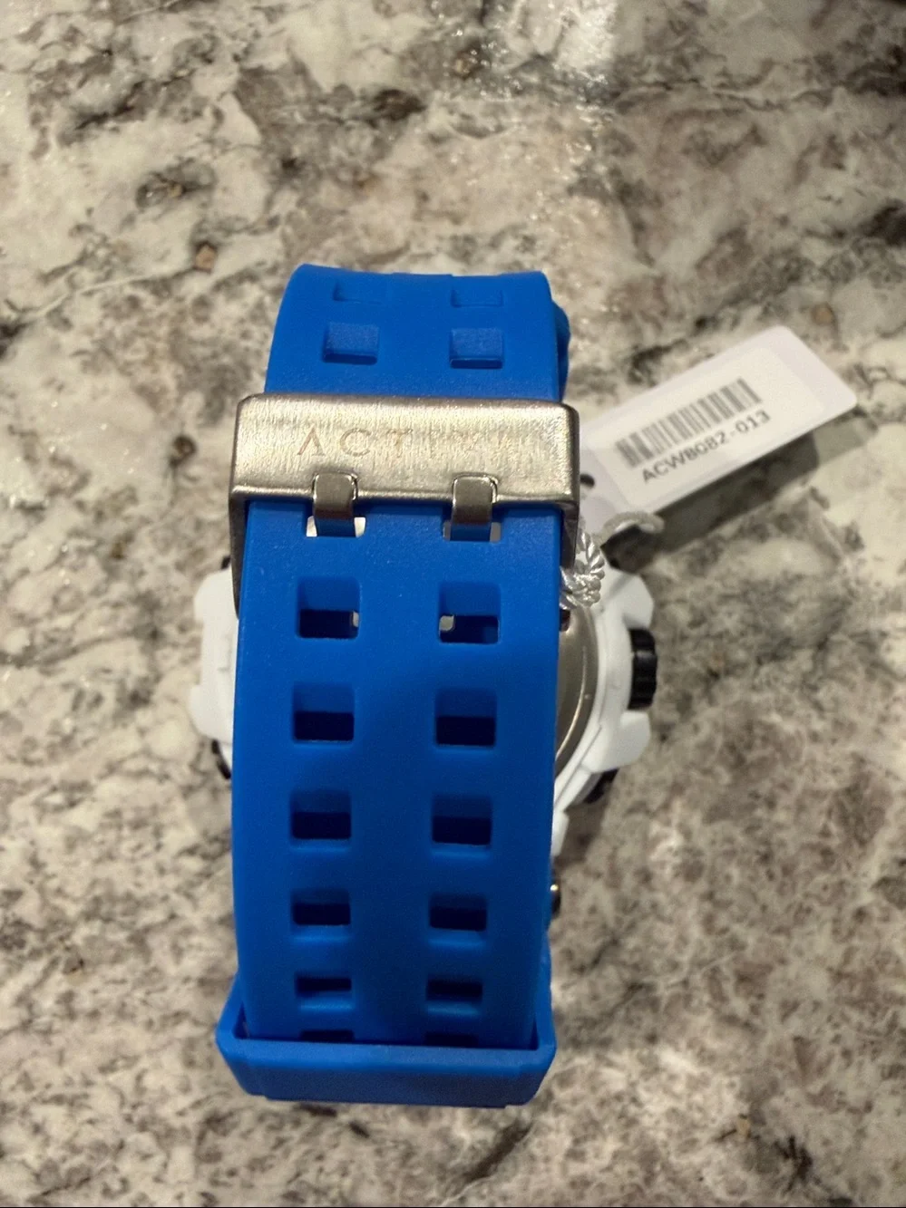 Activa X Invicta ACW8082-013 digital unisex watch 50 mm Blue White